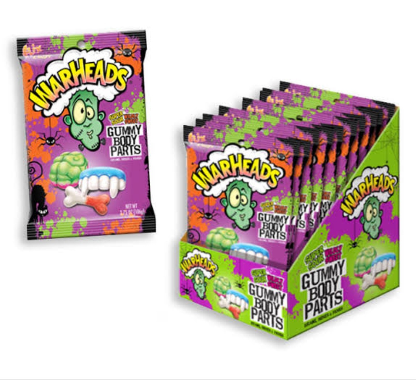 WARHEADS Sour Body Parts 85g