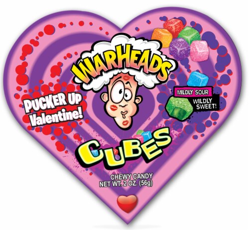 WARHEADS CUBES PUCKER UP VALENTINE 56g