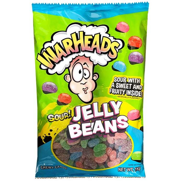 Warheads sour jelly beans 1kg