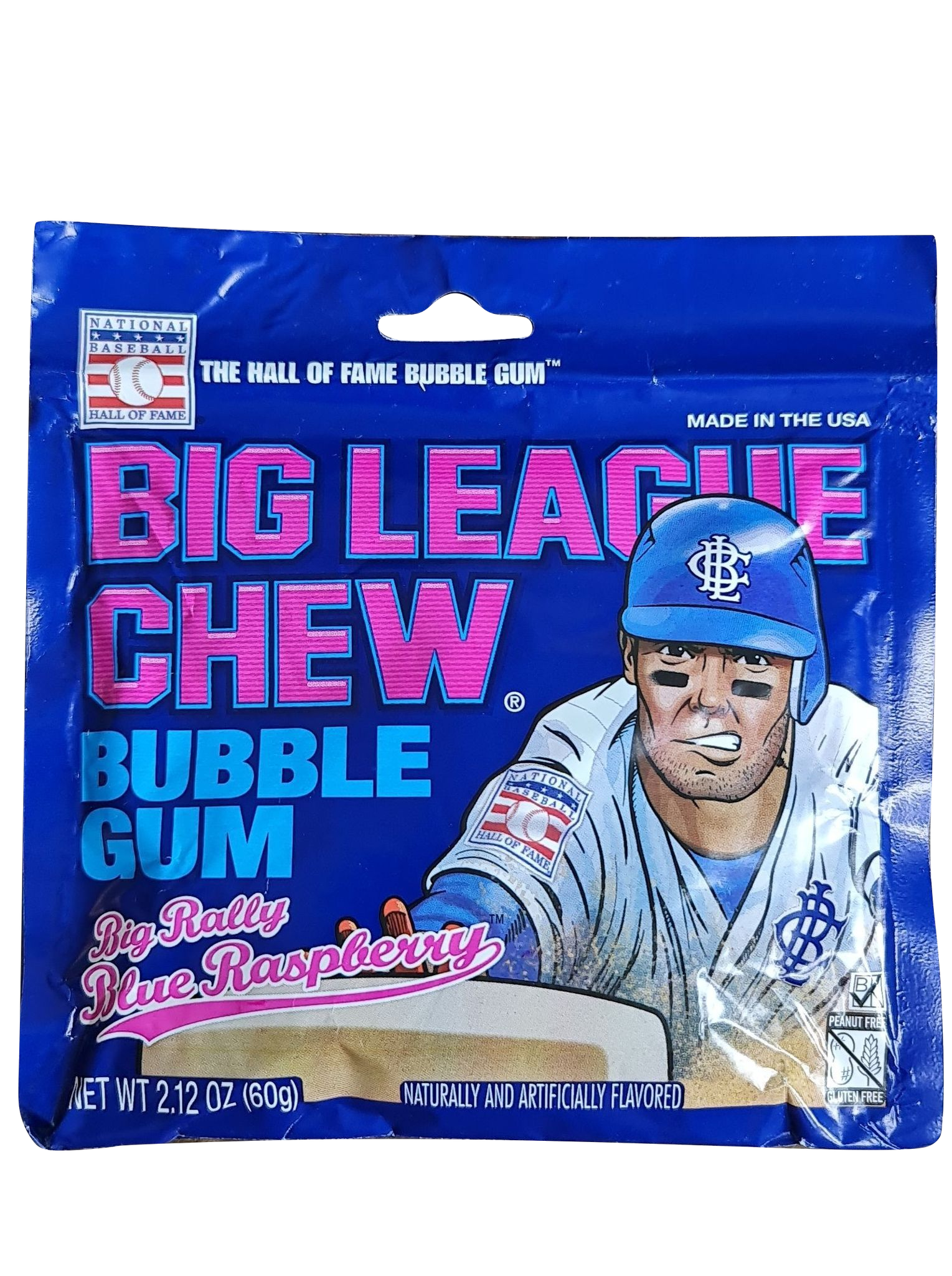 BIG LEAGUE CHEW Bubble Gum Blue Raspberry 60g