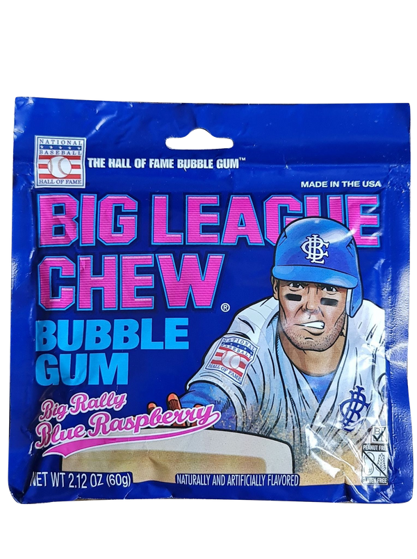 BIG LEAGUE CHEW Bubble Gum Blue Raspberry 60g