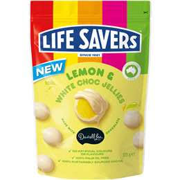 LIFESAVERS Lemon & White Choc Jellies 120g