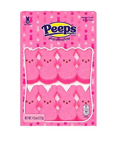 PEEPS Marshmallow Pink Bunnies 127g