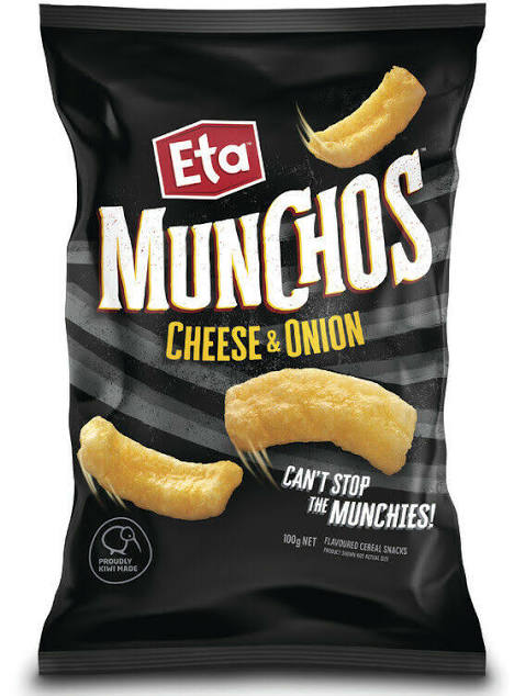 ETA MUNCHOS CHEESE & ONIONS 100g