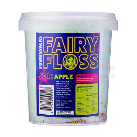 Fomo Fairy Floss Sour Apple 50g