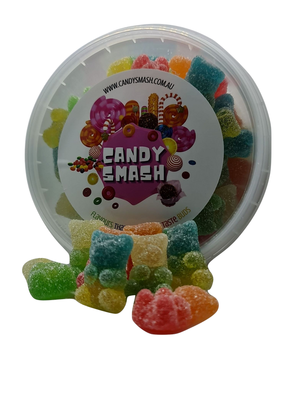Candy Smash Tub Sour Gummy Bears 143g
