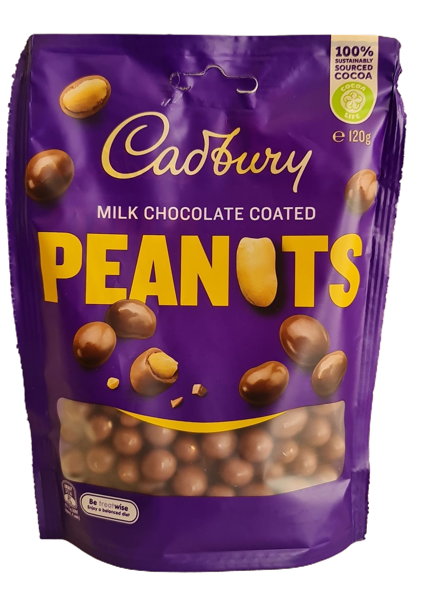 Cadbury milk chocolate coated peanuts pouch 120g