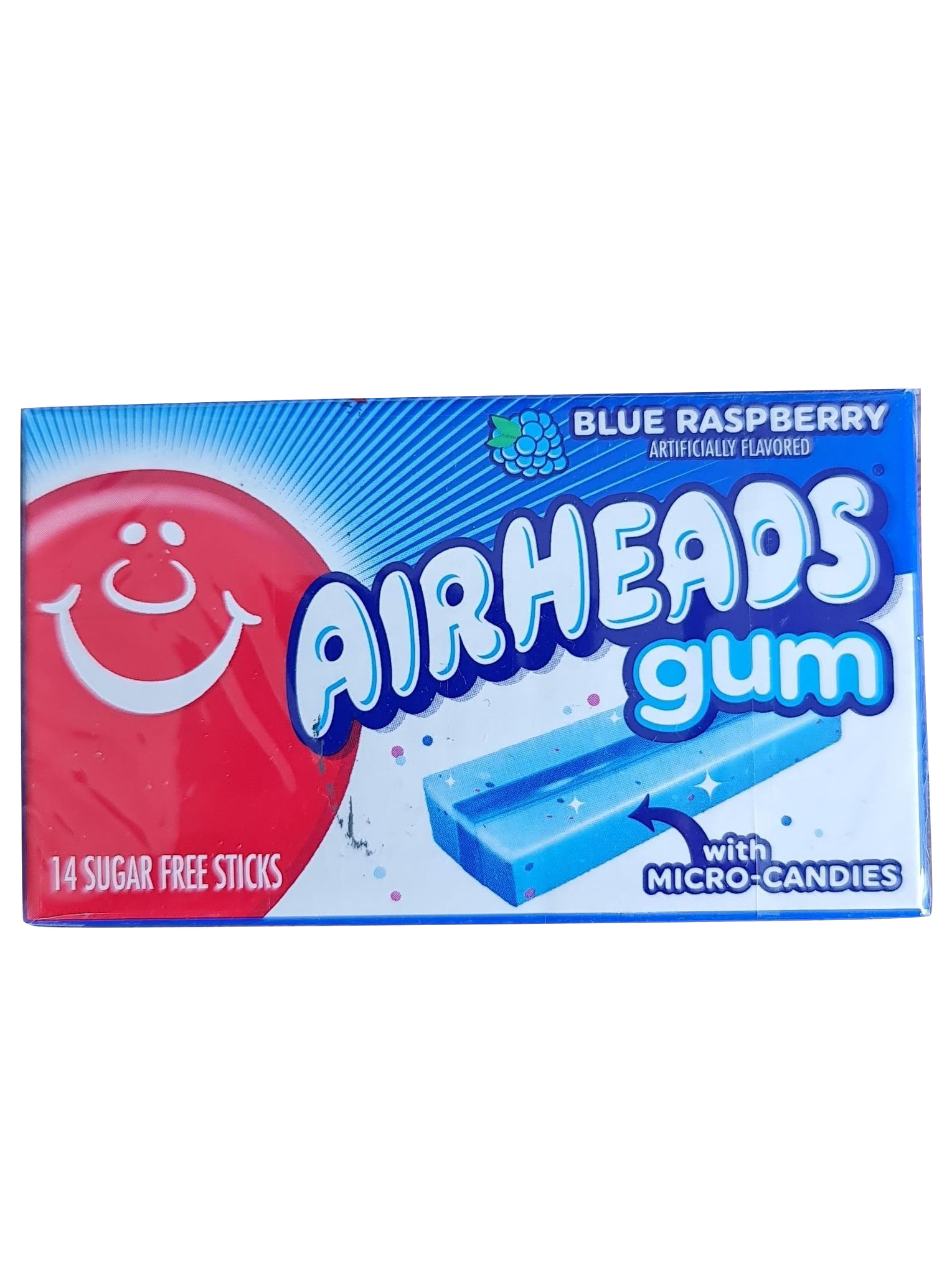 AIRHEADS Gum Blue Raspberry 14 Sticks 33.6g