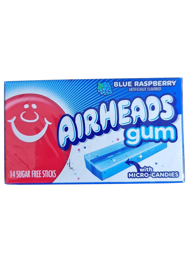 AIRHEADS Gum Blue Raspberry 14 Sticks 33.6g