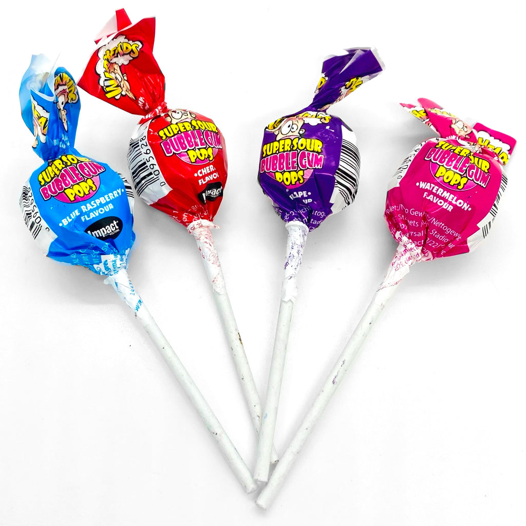 WARHEADS Super Sour Bubblegum Pops 19g