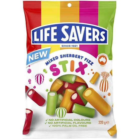 LIFESAVERS Stix Mixed Sherbet 220g