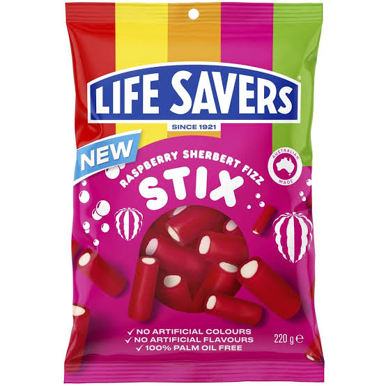 LIFESAVERS Stix Raspberry Sherbet 220g