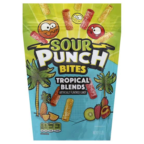 SOUR PUNCH Tropical Blends Bites 255g