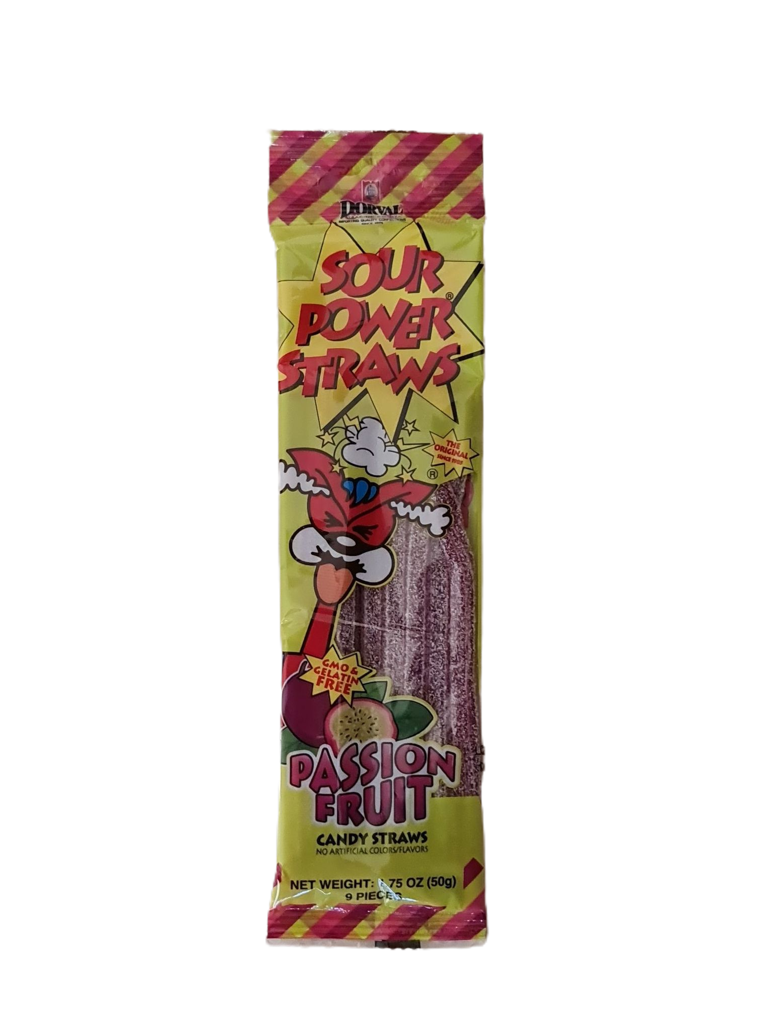 SOUR POWER STRAWS Passion Fruit 50g