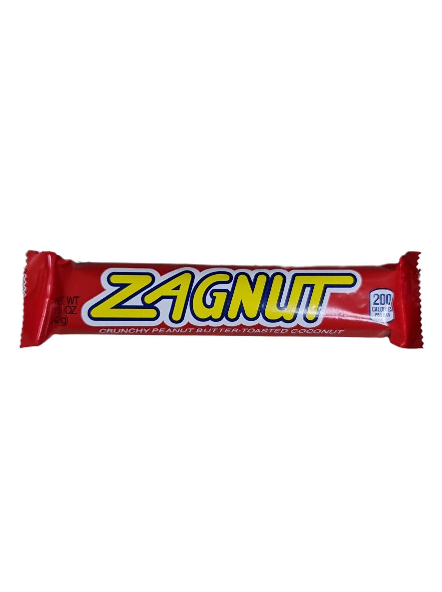 Zagnut bar crunchy peanut toasted coconut 42g