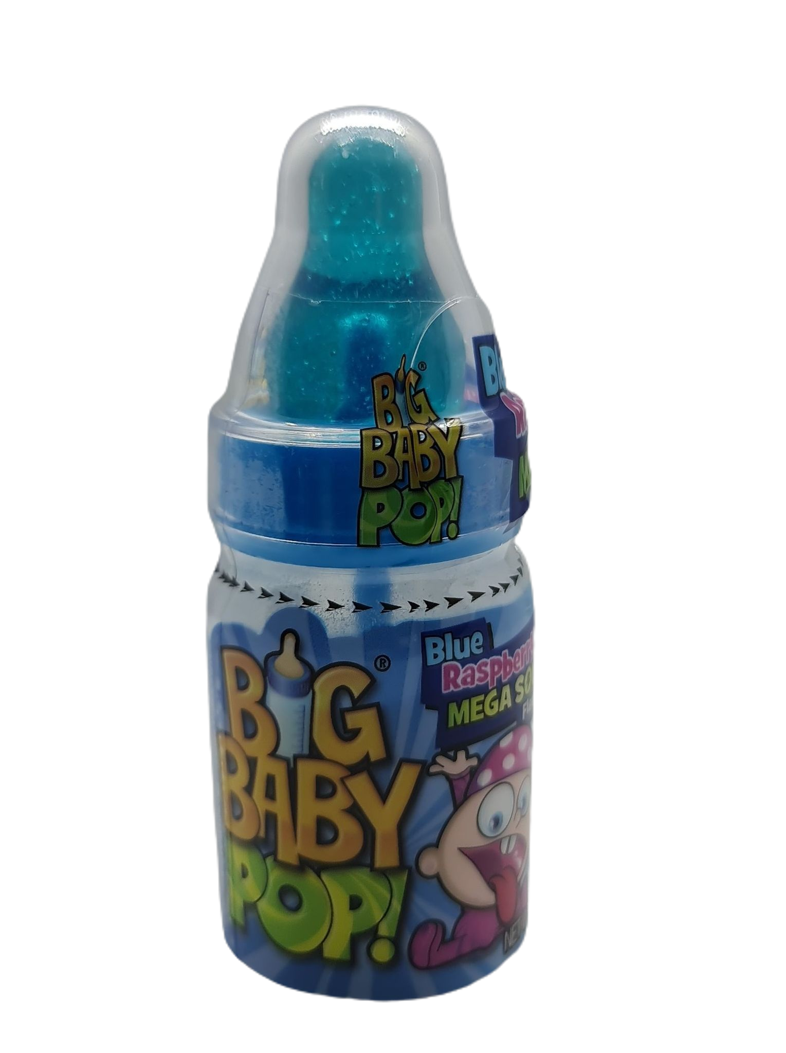 BIG BABY POP Blue Raspberry Mega Sour 30g