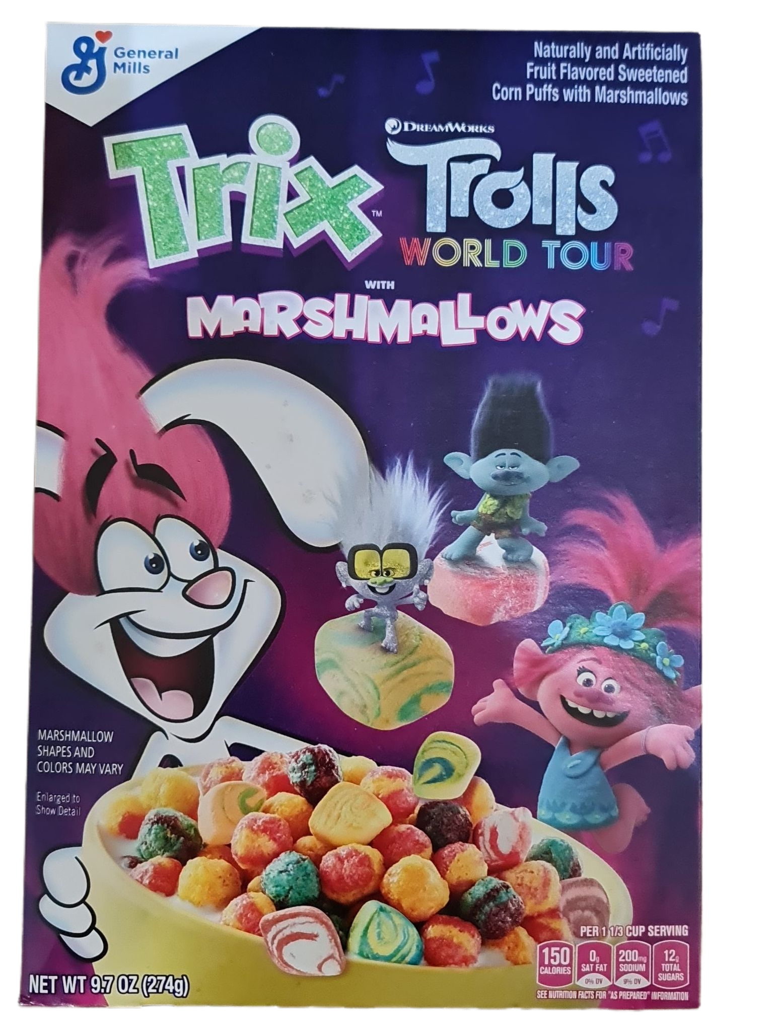 TRIX with Marshmallows Trolls World Tour 274g