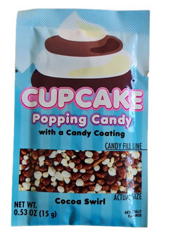 Cupcake popping candy cocoa swirl 15g