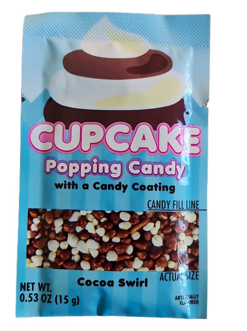 Cupcake popping candy cocoa swirl 15g