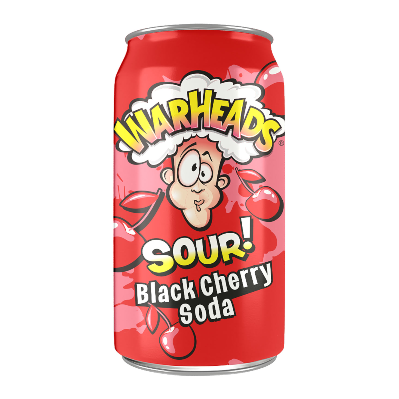 WARHEADS Sour Black Cherry Soda 355ml