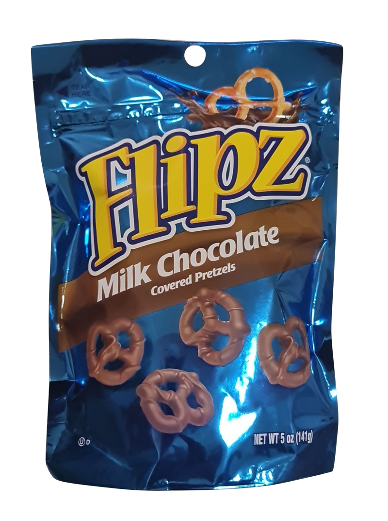 Flipz milk chocolate covered pretzels 141g