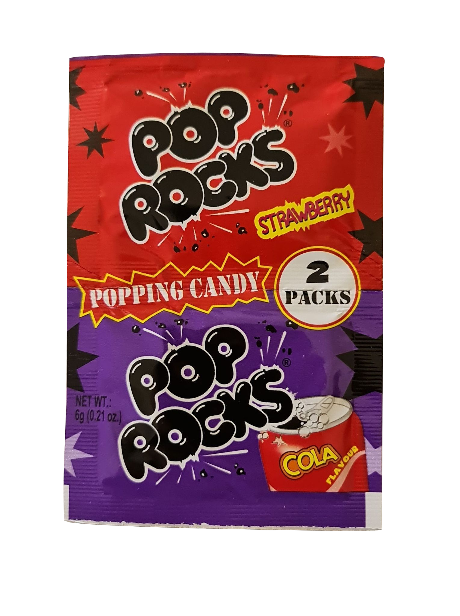 POP ROCKS Popping Candy Strawberry + Cola Flavour 6g